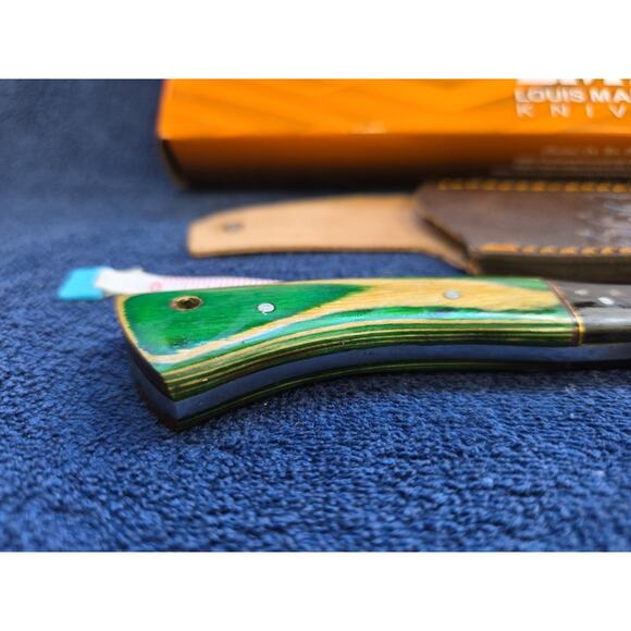 Hunting Bowie Knife 11.75 Inch Custom Forged Damascus Blade LMK Knives #9633 - Picture 4 of 8